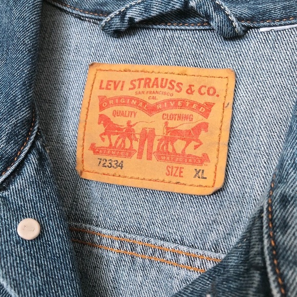 RARE DESIGNER SPECIAL EDITION Opening Ceremony x Levi’s Jean Jacket XL Unisex - Picture 4 of 11